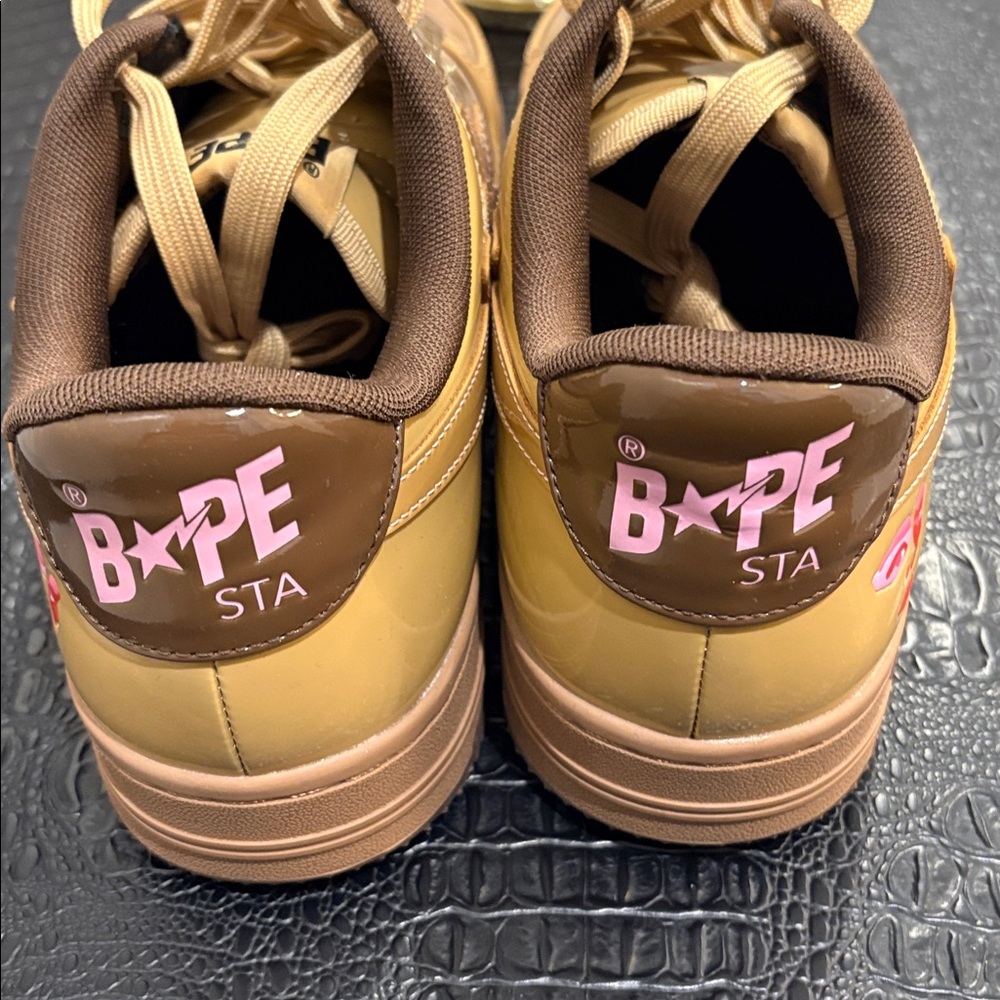 Bape STA Sneakers in Brown and Tan - Picture 3 of 6